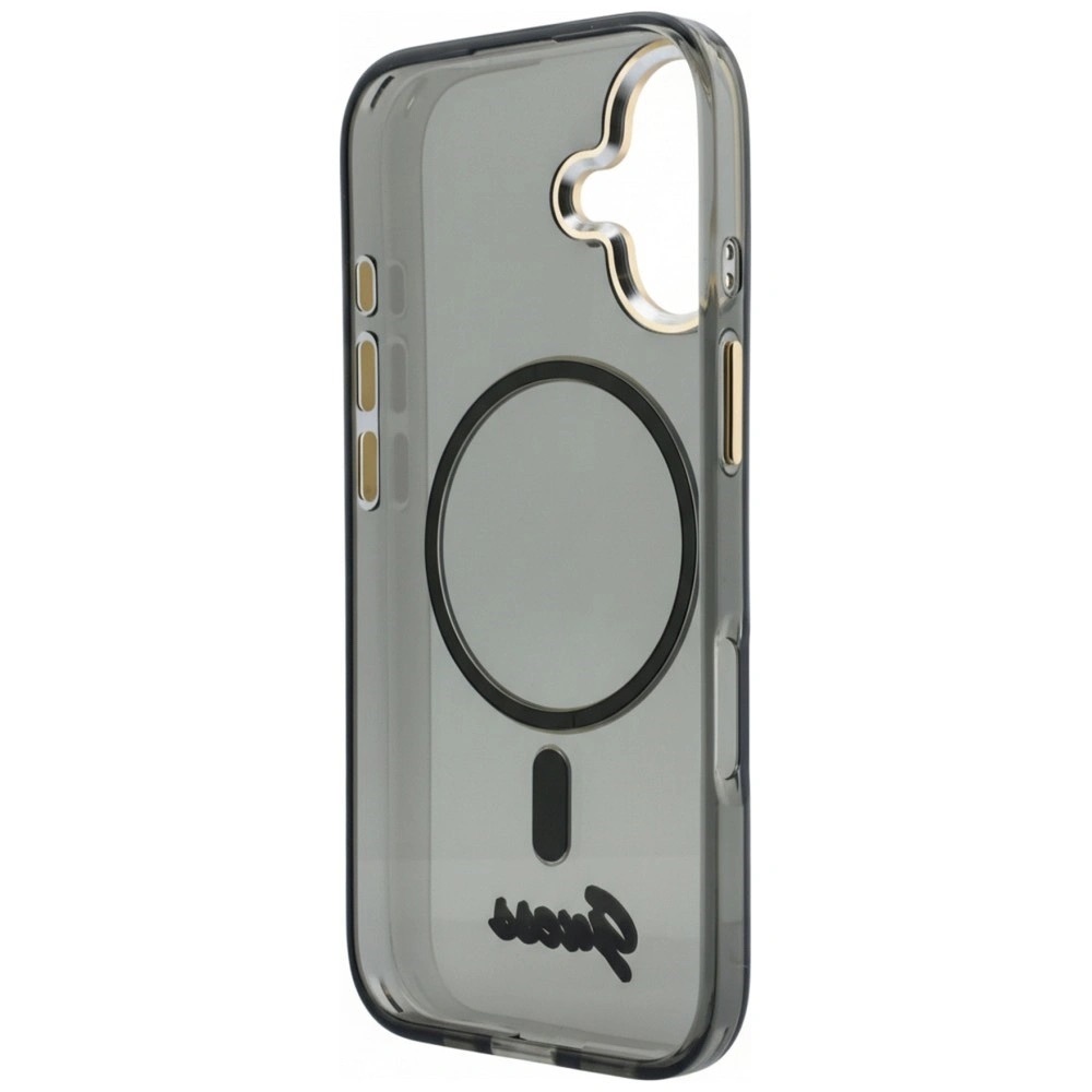 Zdjęcie do “Guess IML Script Metal MS czarny - etui iPhone 17”.