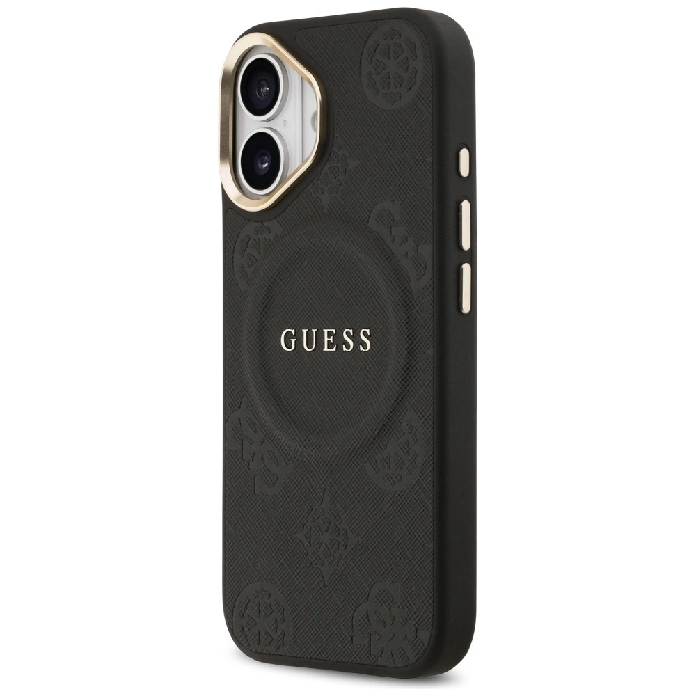Zdjęcie do “Guess Peony Hot Stamp MS czarny - etui iPhone 17”.