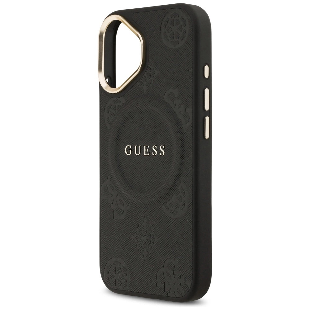 Zdjęcie do “Guess Peony Hot Stamp MS czarny - etui iPhone 17”.