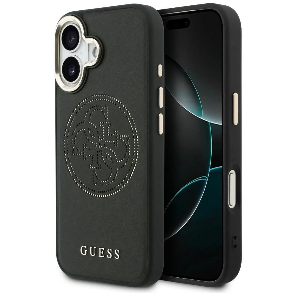 Zdjęcie do “Guess Perforated 4G MS czarny - etui iPhone 17”.