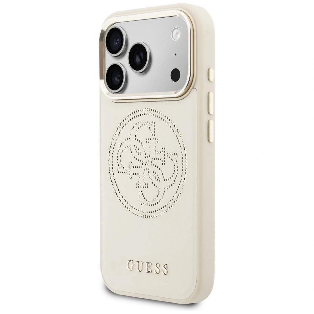 Zdjęcie do “Guess Perforated 4G MS beżowy - etui iPhone 17 Pro”.
