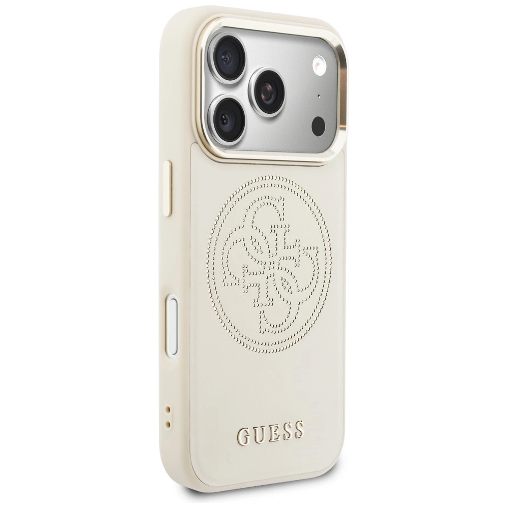 Zdjęcie do “Guess Perforated 4G MS beżowy - etui iPhone 17 Pro”.
