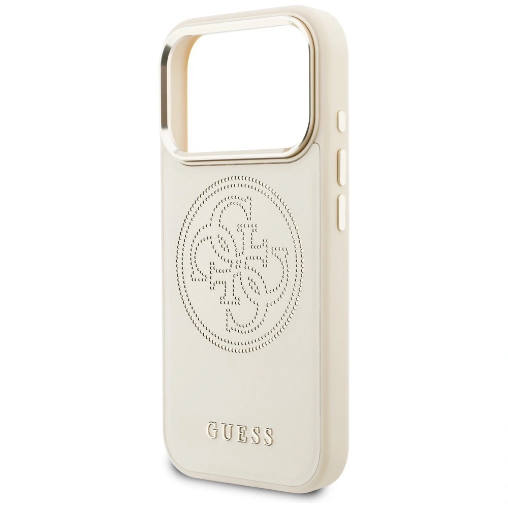 Zdjęcie do “Guess Perforated 4G MS beżowy - etui iPhone 17 Pro”.