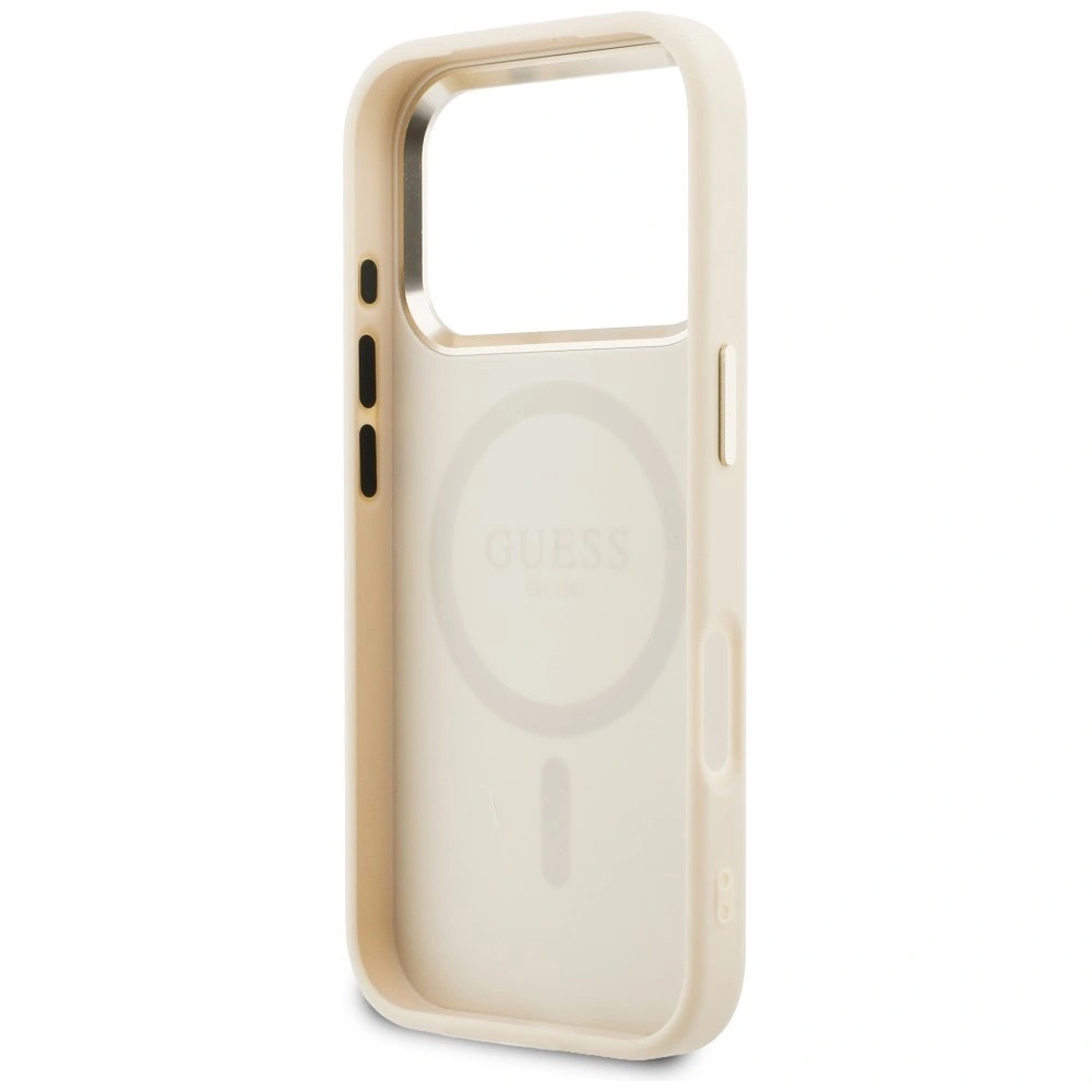Zdjęcie do “Guess Perforated 4G MS beżowy - etui iPhone 17 Pro”.