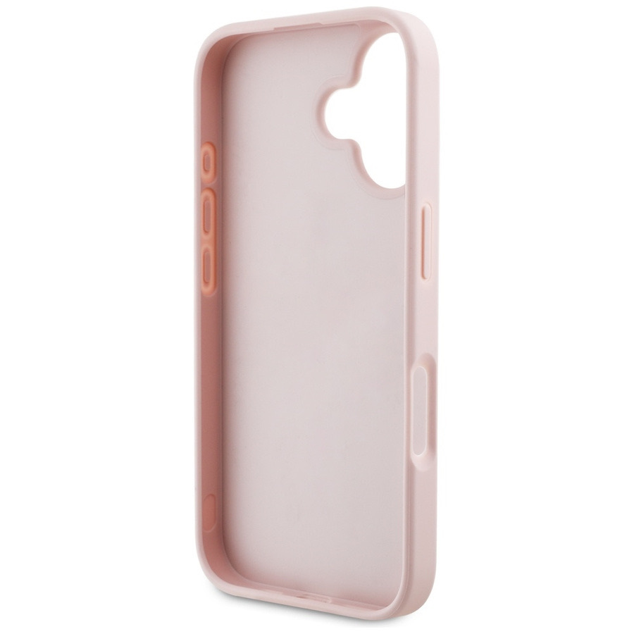 Zdjęcie do “Guess Grained Roses Big 4G logo różowy - etui iPhone 16”.