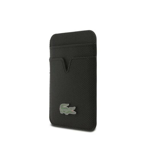 Zdjęcie do “Lacoste Petit Pique czarny - portfel z MagSafe”.
