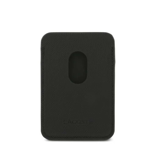 Zdjęcie do “Lacoste Petit Pique czarny - portfel z MagSafe”.