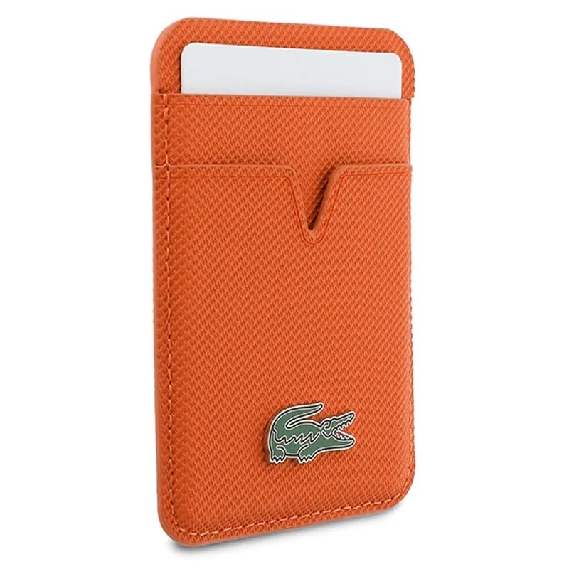 Zdjęcie do “Lacoste Petit Pique pomarańczowy - portfel z MagSafe”.