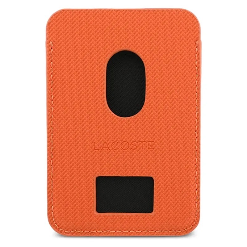 Zdjęcie do “Lacoste Petit Pique pomarańczowy - portfel z MagSafe”.