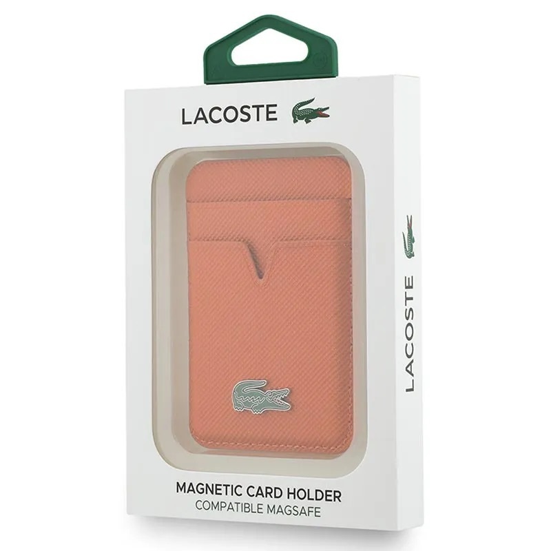 Zdjęcie do “Lacoste Petit Pique pomarańczowy - portfel z MagSafe”.