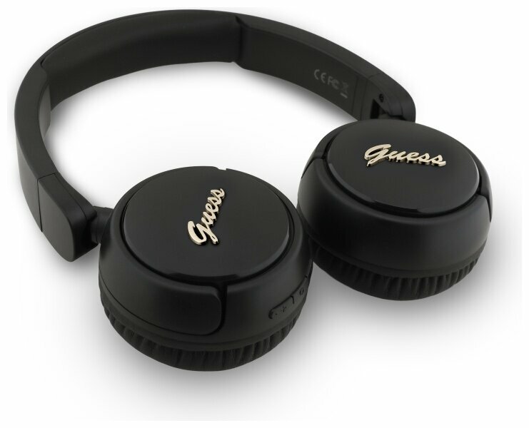 Zdjęcie do “Guess Metal Logo Script czarny - słuchawki nauszne”.