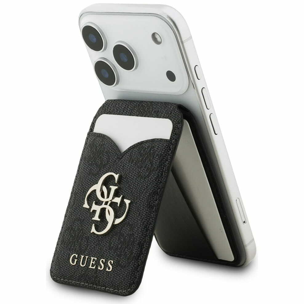 Zdjęcie do “Guess 2w1 4G Stand & Mirror Magsafe czarny - portfel”.