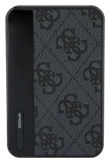Zdjęcie do “Guess 4G Leather Metal Logo 15W 5000mAh czarny - powerbank”.