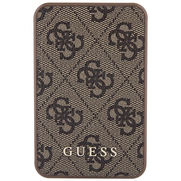 Zdjęcie do “Guess 4G Leather Metal Logo 15W 5000mAh brązowy - powerbank”.