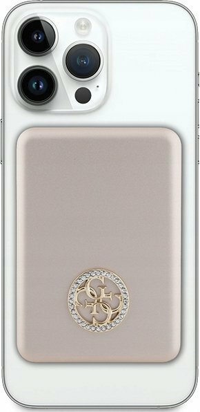 Zdjęcie do “Guess 4G Strassed Metal Logo MagSafe 5W 3000mAh złoty - powerbank”.
