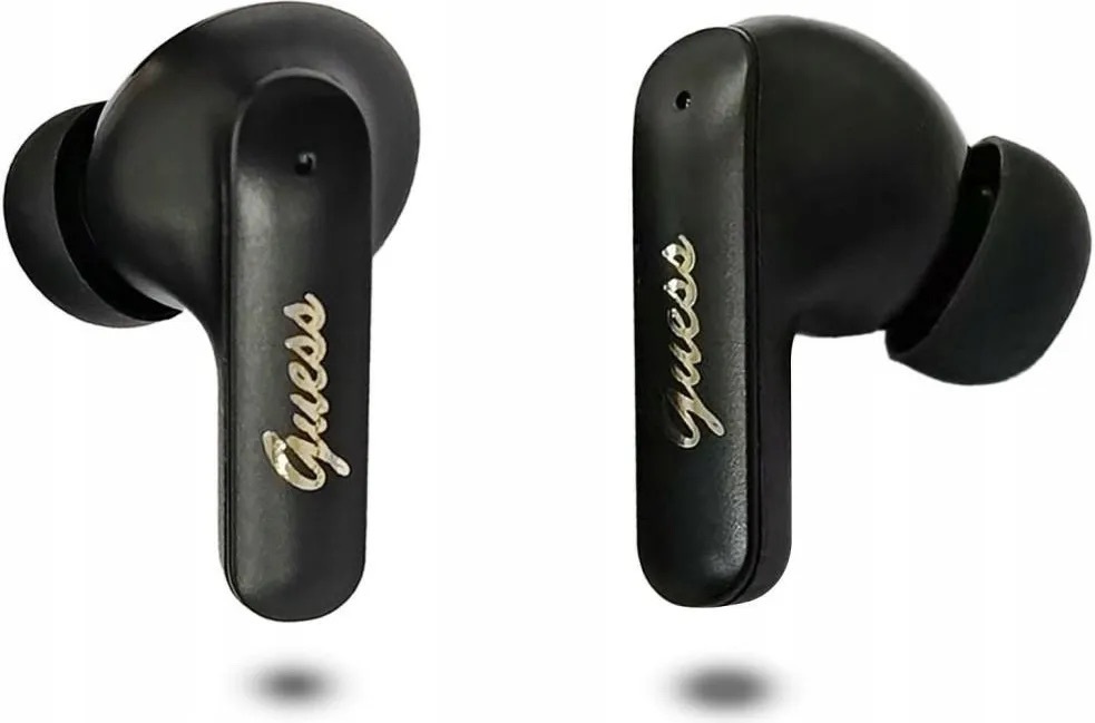 Zdjęcie do “Guess TWS Script Metal Logo czarny - słuchawki douszne”.