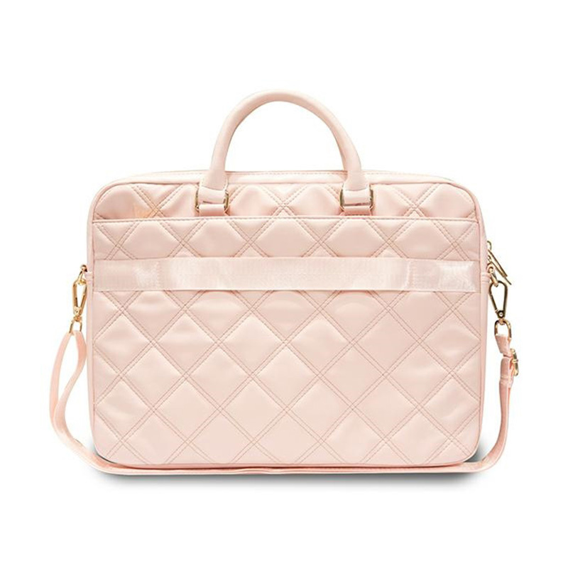 Zdjęcie do “Guess Quilted 4G różowy - torba Macbook 16"”.