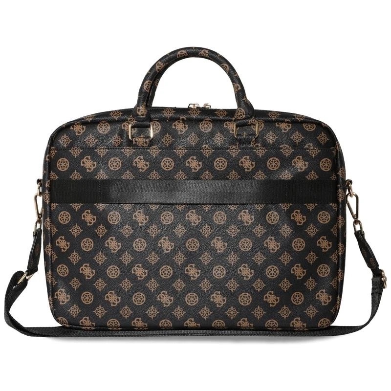 Zdjęcie do “Guess 4G Peony Front Pocket Zipper Triangle Logo czarny - torba Macbook 16"”.