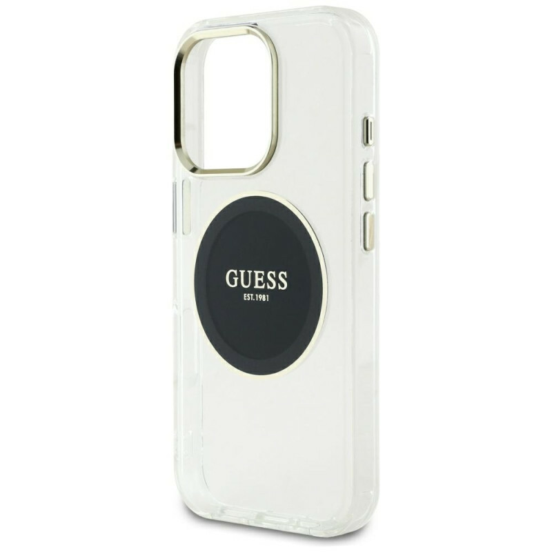 Zdjęcie do “Guess IML Metal Colored Circle MS czarny - etui iPhone 16 Pro Max”.