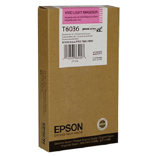Epson tusz Vivid Light Magenta poj. 220 ml do drukarek Stylus Pro 7880/9880 (C13T603600)