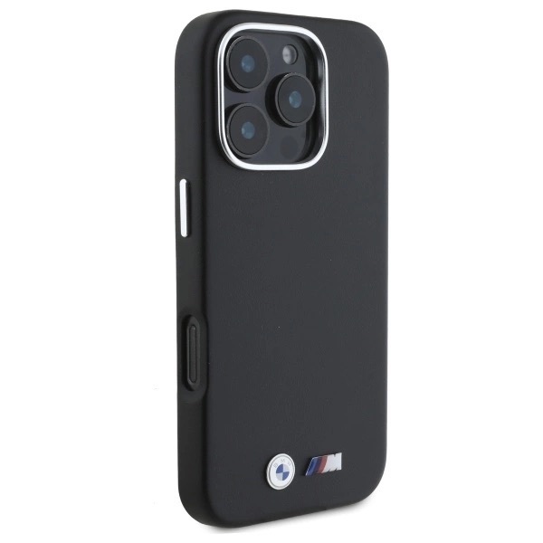 Zdjęcie do “BMW M Smooth Full Wrapped Metal MS czarny - etui iPhone 16 Pro”.