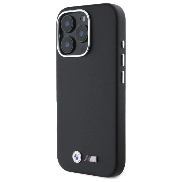 Zdjęcie do “BMW M Smooth Full Wrapped Metal MS czarny - etui iPhone 16 Pro”.