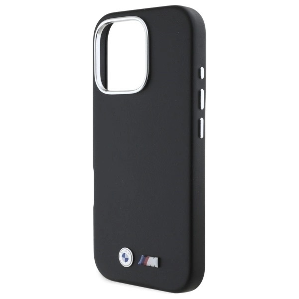 Zdjęcie do “BMW M Smooth Full Wrapped Metal MS czarny - etui iPhone 16 Pro”.