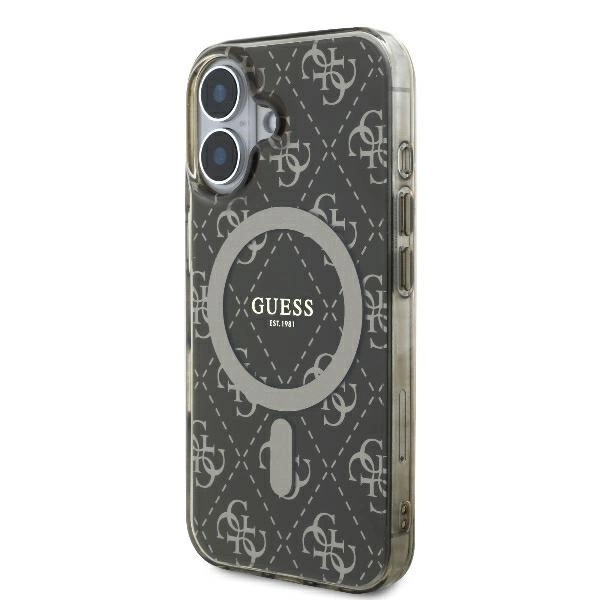 Zdjęcie do “Guess IML 4G Background MS brązowy - etui iPhone 16”.