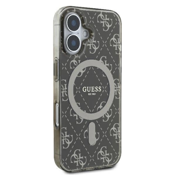 Zdjęcie do “Guess IML 4G Background MS brązowy - etui iPhone 16”.