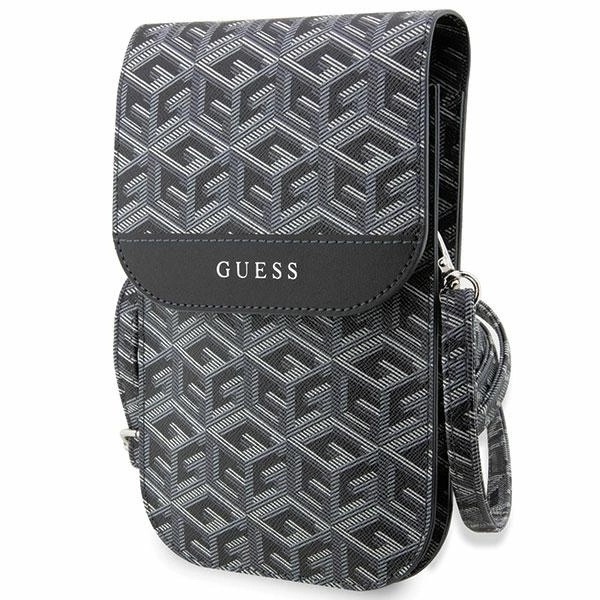 Zdjęcie do “Guess GCube Stripe czarny - torebka na smartfon”.