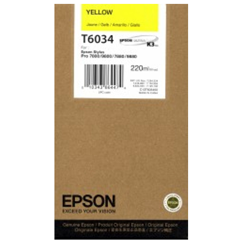 Epson tusz Yellow poj. 220 ml do drukarek Stylus Pro 7800/7880/9800/9880 (C13T603400)