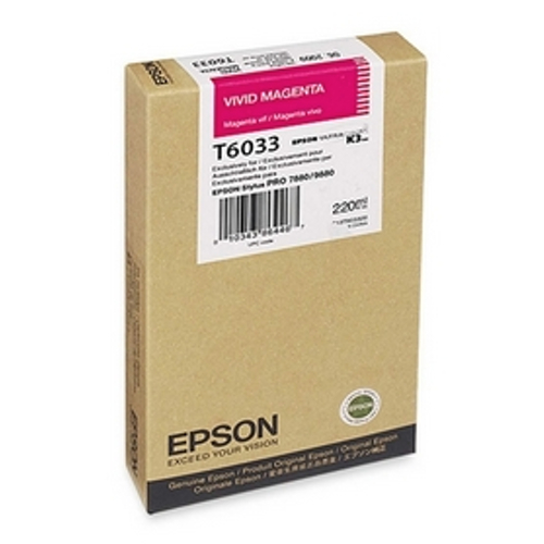 Epson tusz Vivid Magenta poj. 220 ml do drukarek Stylus Pro 7880/9880 (C13T603300)
