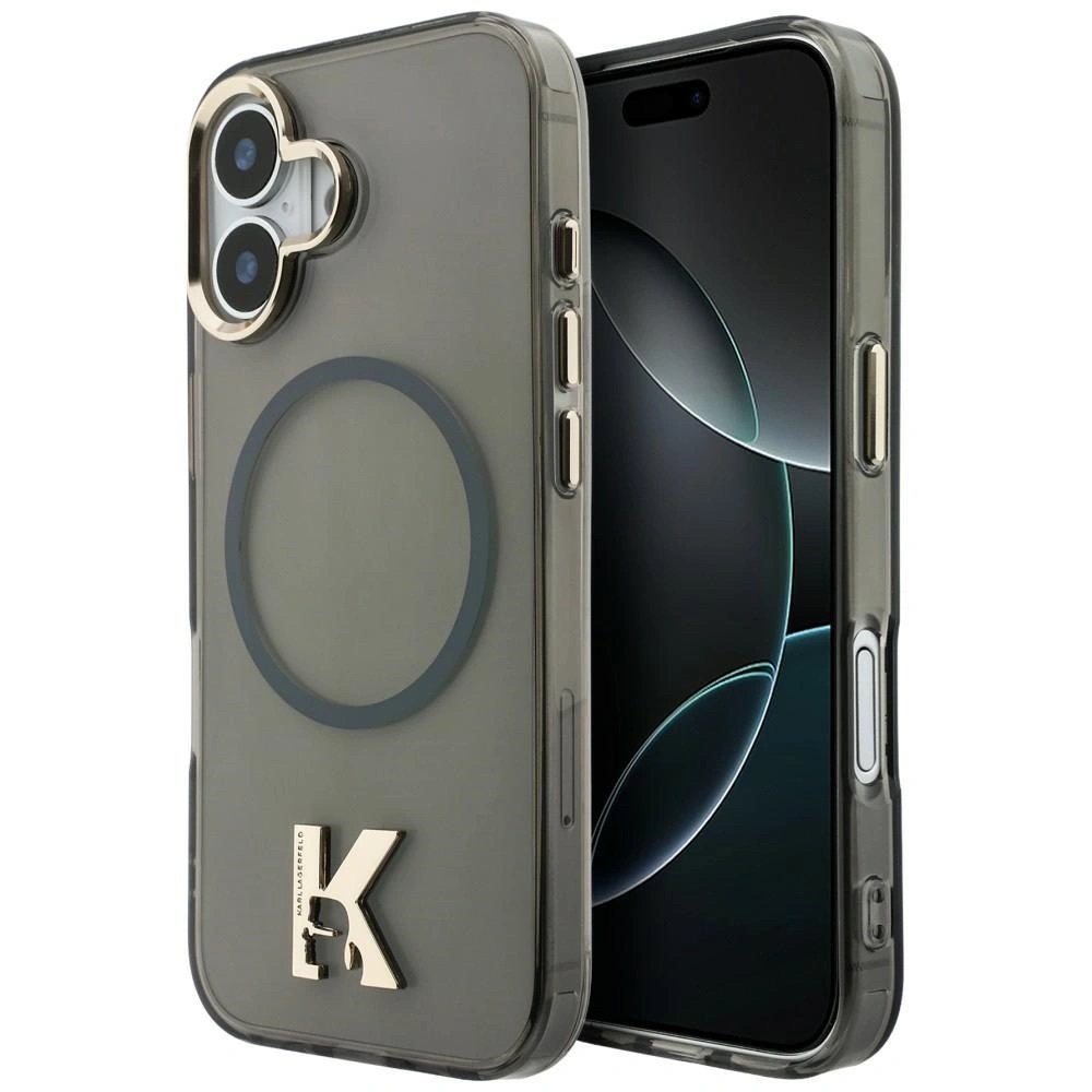 Zdjęcie do “Karl Lagerfeld IML K Head Logo MS czarny - etui iPhone 17”.