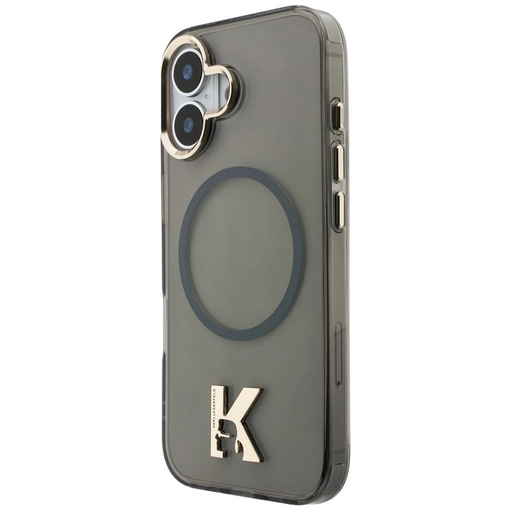 Zdjęcie do “Karl Lagerfeld IML K Head Logo MS czarny - etui iPhone 17”.