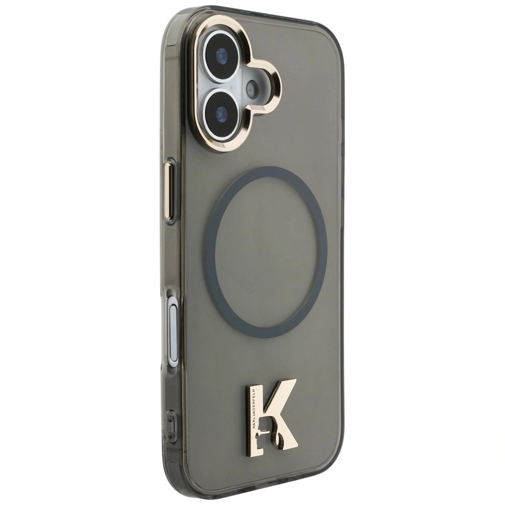 Zdjęcie do “Karl Lagerfeld IML K Head Logo MS czarny - etui iPhone 17”.