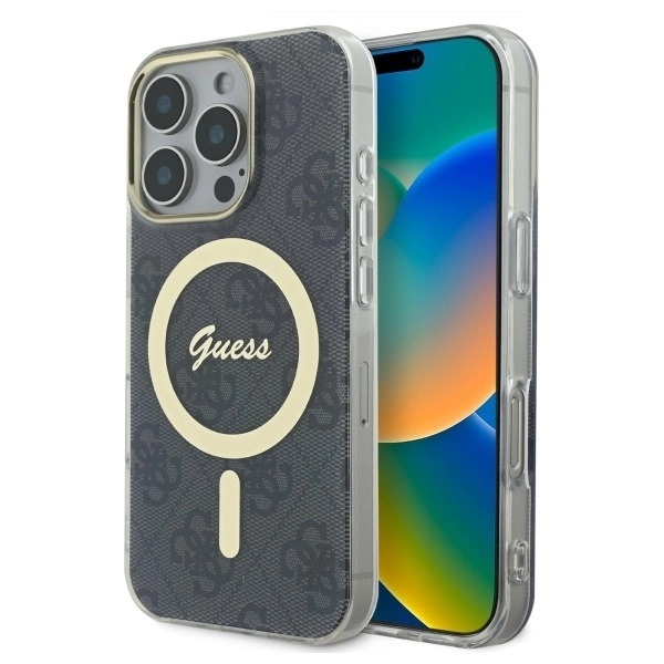 Zdjęcie do “Guess IML 4G MS czarny - etui iPhone 16 Pro Max”.