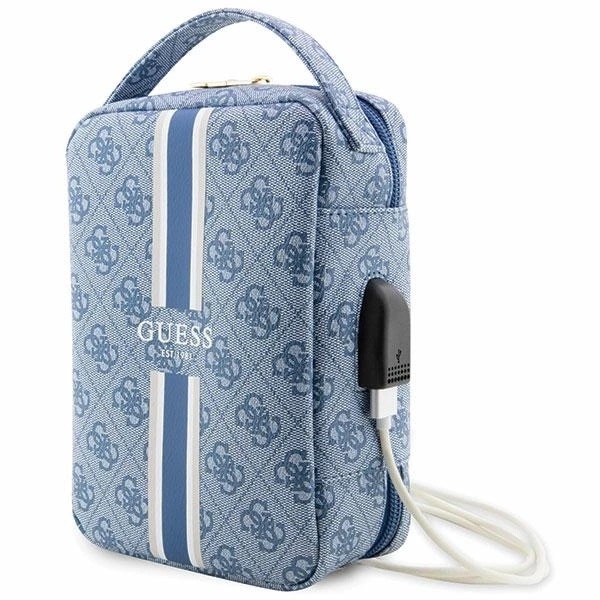 Zdjęcie do “Guess 4G Printed Stripes niebieski - torebka organizer”.