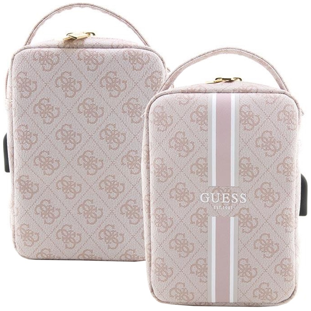 Zdjęcie do “Guess 4G Printed Stripes różowy - torebka organizer”.