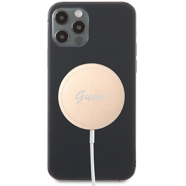 Zdjęcie do “Guess 15W MagSafe złoty - ładowarka indukcyjna”.