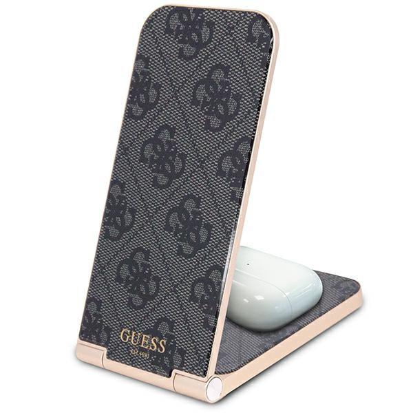 Zdjęcie do “Guess 4G Pattern 2w1 MagSafe 15W czarny - ładowarka indukcyjna”.