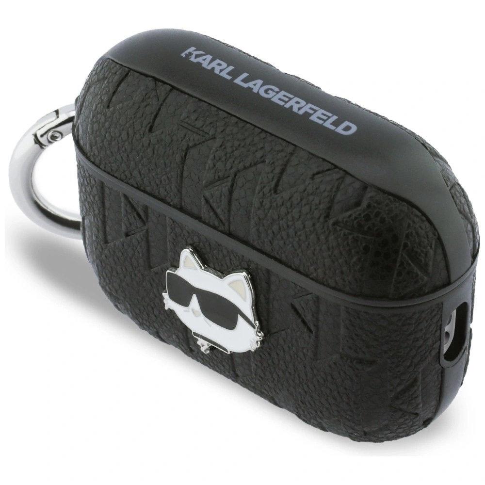 Zdjęcie do “Karl Lagerfeld Monogram Choupette Head czarny - etui AirPods Pro 3”.