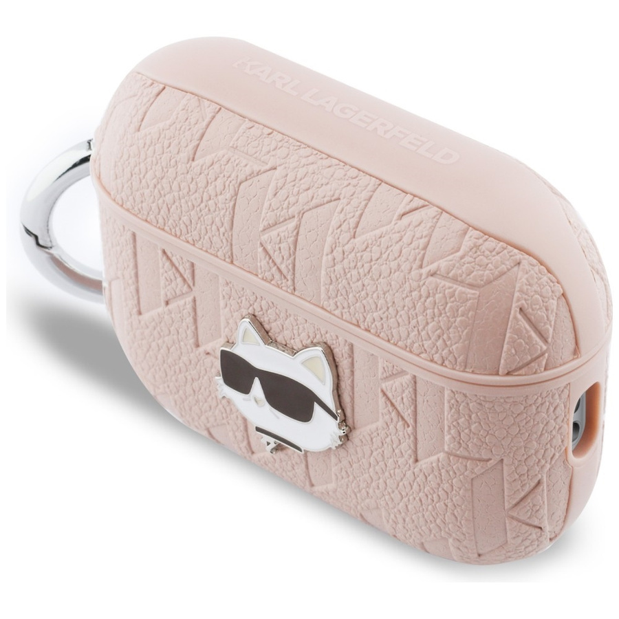 Zdjęcie do “Karl Lagerfeld Monogram Choupette Head różowy - etui AirPods Pro 3”.