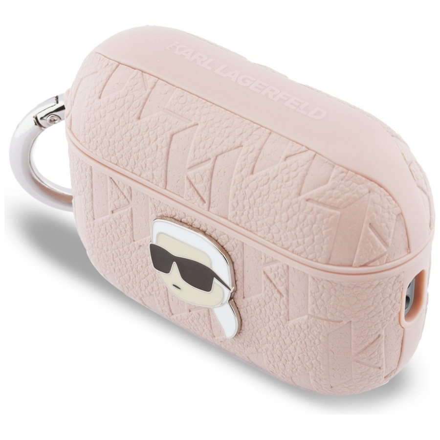 Zdjęcie do “Karl Lagerfeld Monogram Karl Head różowy - etui AirPods Pro 3”.