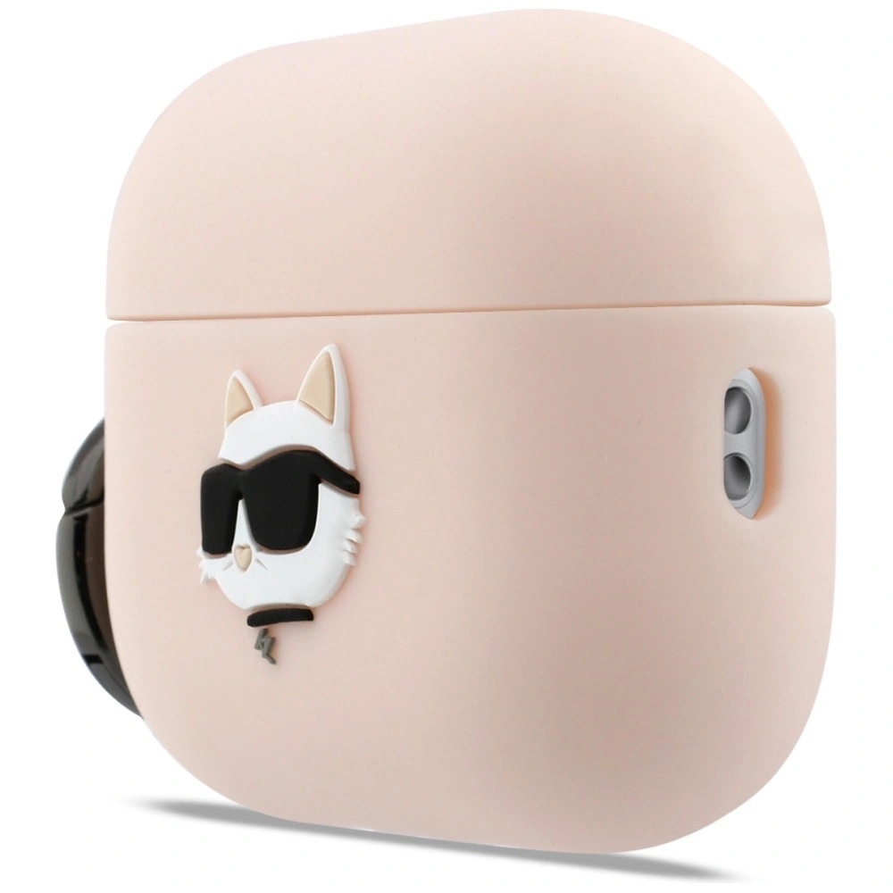 Zdjęcie do “Karl Lagerfeld Silicone Chaupette Head 3D różowy - etui AirPods Pro 3”.