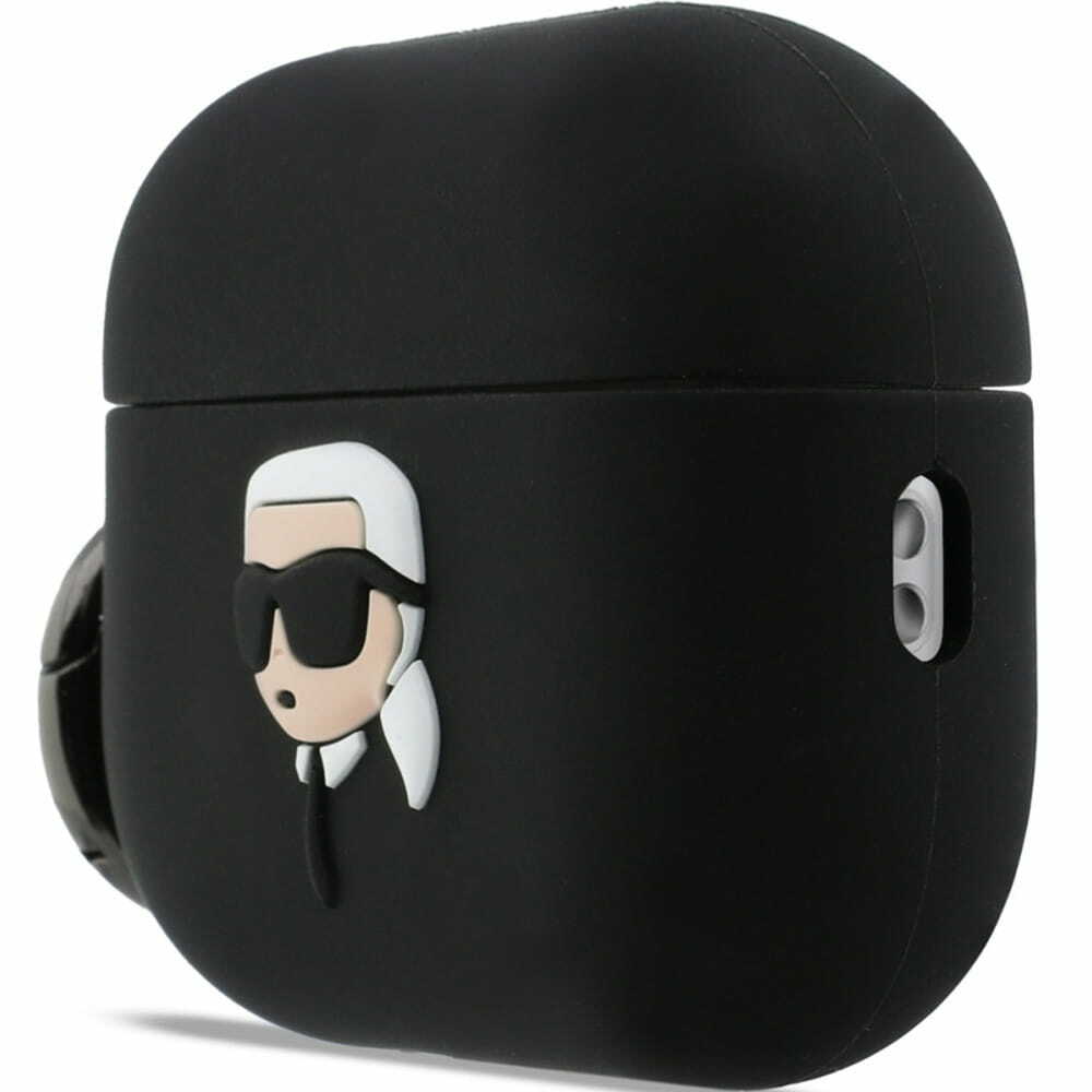 Zdjęcie do “Karl Lagerfeld Silicone Karl Head 3D czarny - etui AirPods Pro 3”.