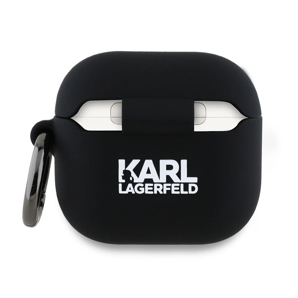 Zdjęcie do “Karl Lagerfeld Silicone Karl Head 3D czarny - etui AirPods 4”.