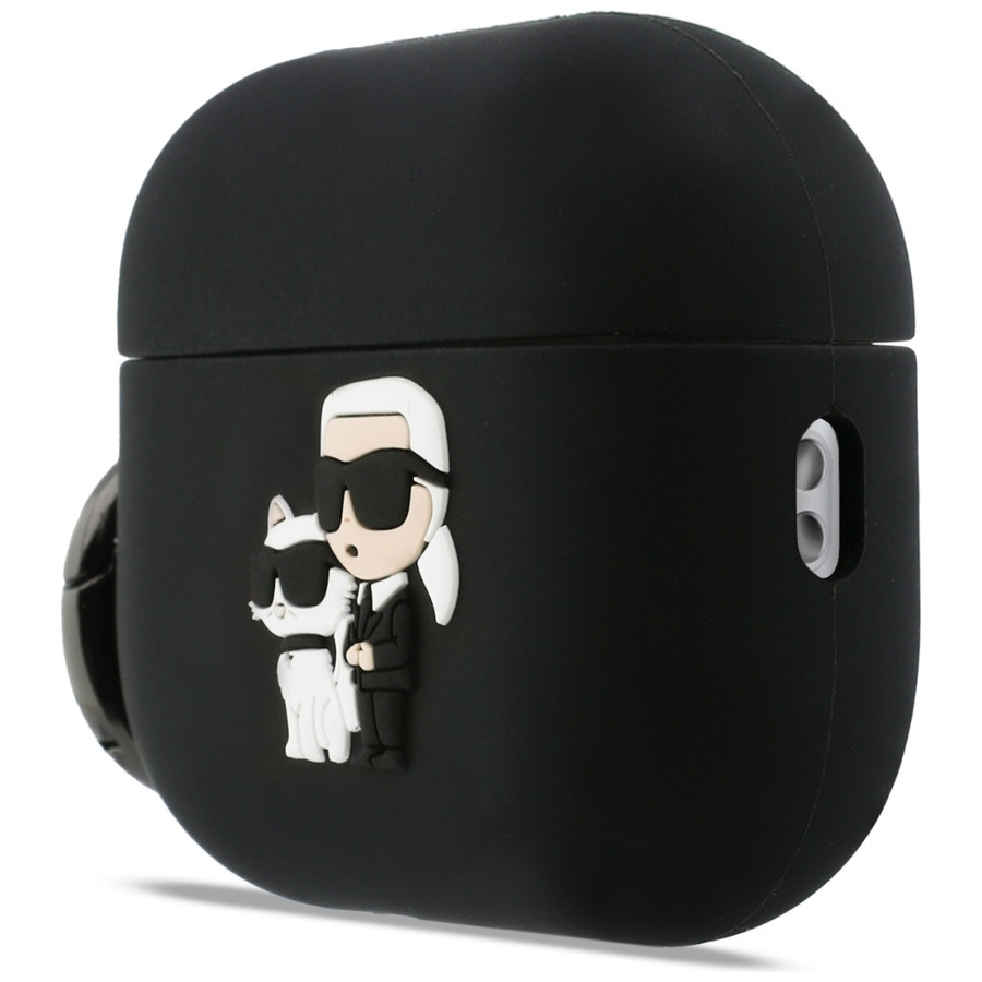 Zdjęcie do “Karl Lagerfeld Silicone Karl Chaupette Head 3D czarny - etui AirPods Pro 3”.