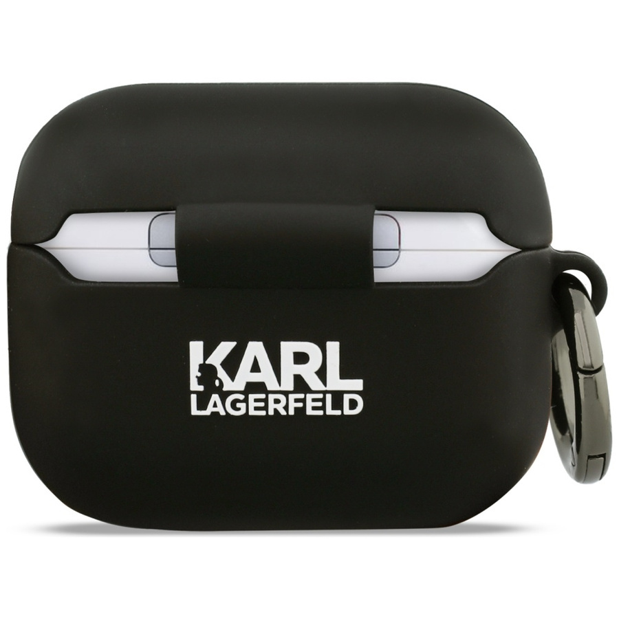 Zdjęcie do “Karl Lagerfeld Silicone Karl Chaupette Head 3D czarny - etui AirPods Pro 3”.