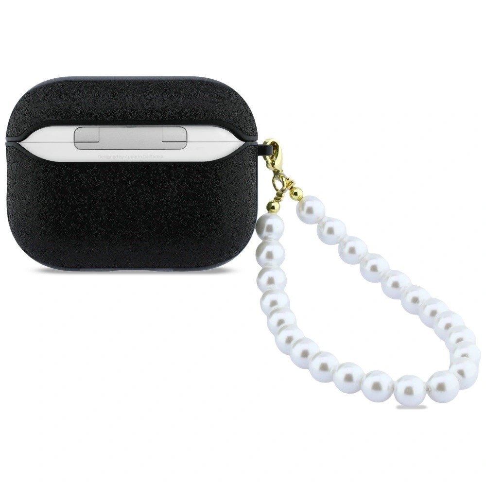 Zdjęcie do “Guess Glitter Pearl Strap czarny - etui AirPods Pro 3”.