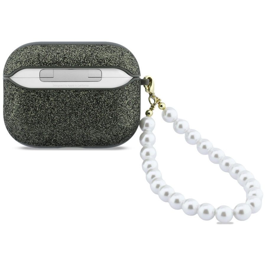 Zdjęcie do “Guess Glitter Pearl Strap khaki - etui AirPods Pro 3”.